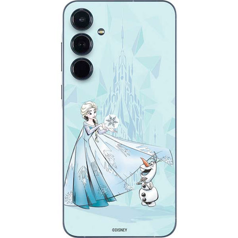 Disney Frozen Elsa and Olaf Art Galaxy A55 5G Skin